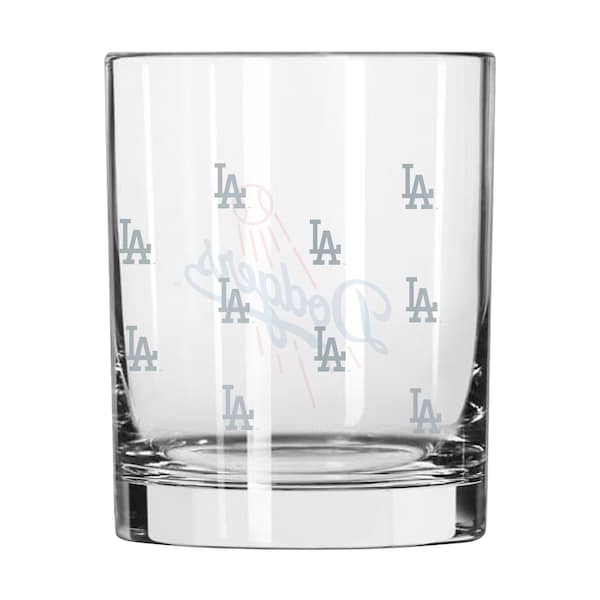 Logo Brands LA Dodgers 14oz Satin Etch Rocks Glass 515-G14R-10 - main